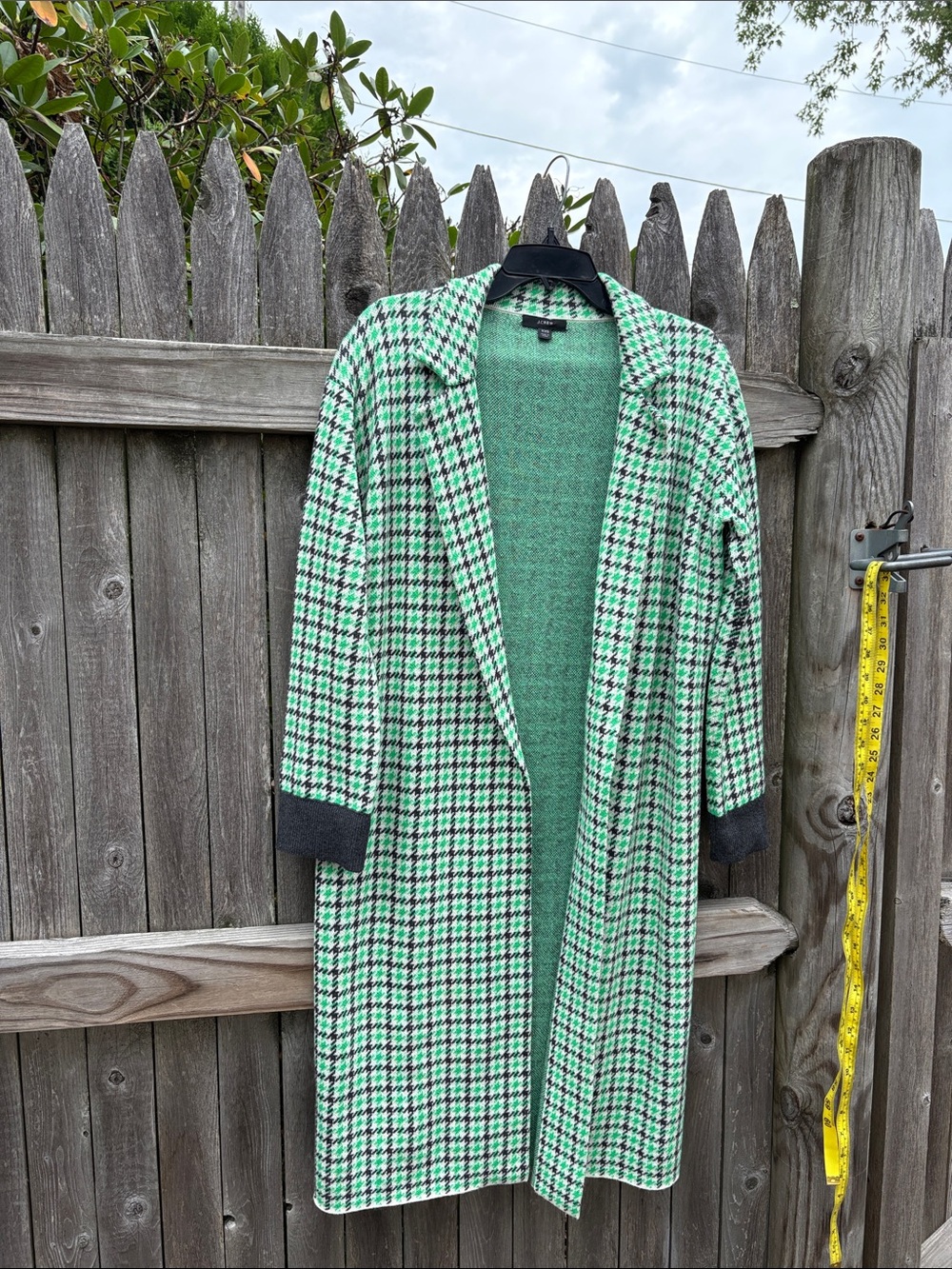 J. Crew XXS houndstooth cape cardigan!!